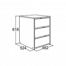 Стеллаж-тумба 524 мм "Мираж"