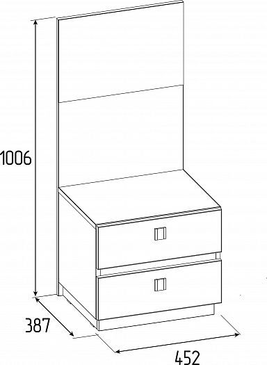 Тумба прикроватная 41 "Neo" - Схема
