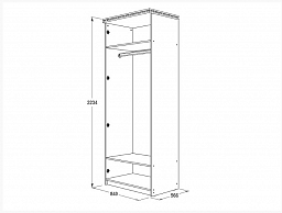 Шкаф 2-х дверный "Ольга-13" для одежды