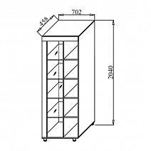 Шкаф МЦН "Бэлла-5" (700 мм)