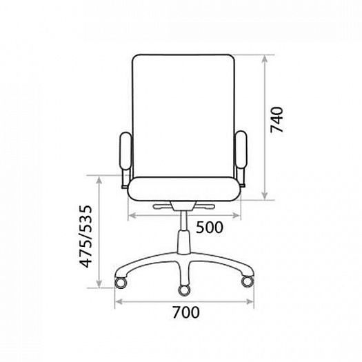 Кресло руководителя "Orion Steel Chrome LE-A" - Схема