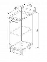 Модуль нижний "Латте" Арт. МН 30 (без столешницы)
