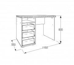 Стол письменный "Ольга-13"