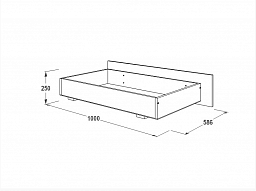 Ящик выкатной для кровати "Ольга-13"