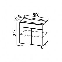 Стол рабочий 800 с 1 ящиком "Модерн" С800яс