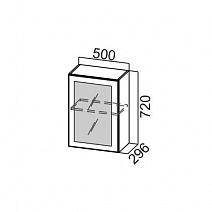 Шкаф навесной 500/720 со стеклом "Модерн" Ш500с/720