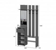 Вешалка с зеркалом "Денвер"