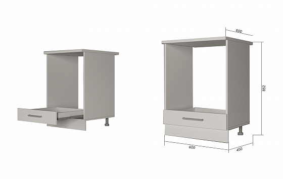 Модуль нижний Духовка "Графика" Арт. МД 60 (без столешницы) - Модуль нижний Духовка "Графика" Арт. М