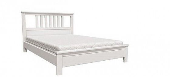 Кровать "Лаура" 1200 мм + ламели - Цвет: Белый античный