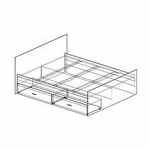 Кровать "Сакура " 1200 мм с 2 ящиками