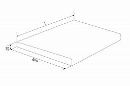 Столешница постформинг H26 L400