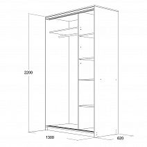 Шкаф-купе "Мираж-13.1" (620)