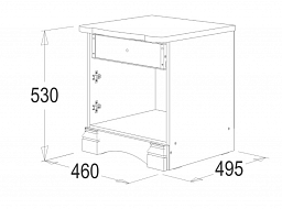 Тумба прикроватная "Ольга-1Н"