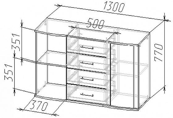 Комод "Берк-6" - Схема