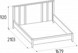 Кровать 307 "Scandica Oslo" (1600) + основание