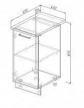 Модуль нижний "Латте" Арт. МН 40 (без столешницы)