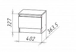Тумба прикроватная "Ницца" НЦ.12