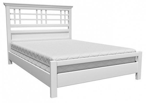 Кровать "Герда" 1600 мм + ламели - Цвет: Белый античный