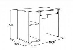 Стол письменный-2 "Омега-16"