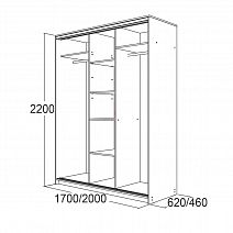 Шкаф-купе "Мираж-20.1" (620)