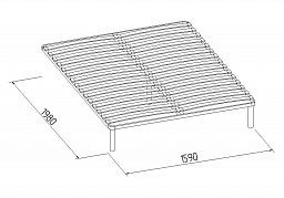 Основание с гибкими ламелями (1600) 2.1 металл