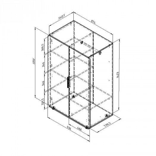 Шкаф "Дельта Лофт" 13.01 - Схема