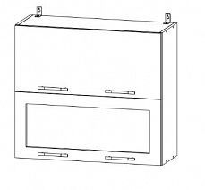 Шкаф верхний горизонтальный "Греция" с 1 стеклом ШВГ1С 600