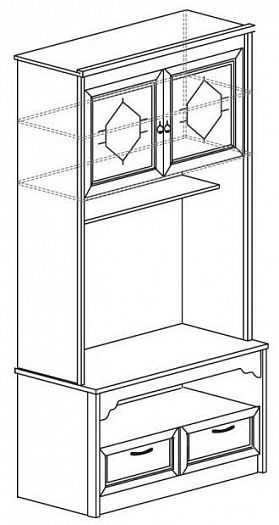 Шкаф многоцелевой "Флоренция" № 666 - Схема